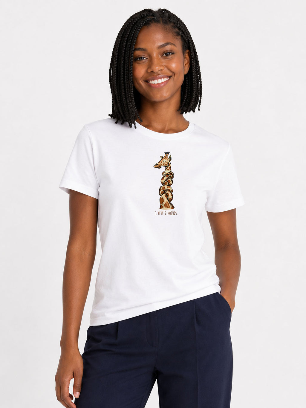 Original-Damen-T-Shirt – 1 Kopf, 2 Schleifen