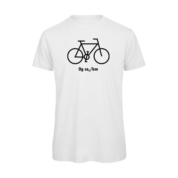 Humorvolles Fahrrad-T-Shirt „0 g CO₂/km“ – Öko und stylisch
