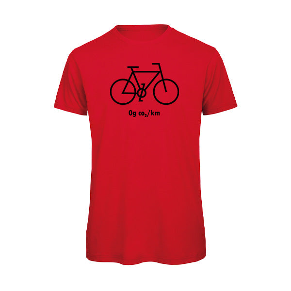 Humorvolles Fahrrad-T-Shirt „0 g CO₂/km“ – Öko und stylisch