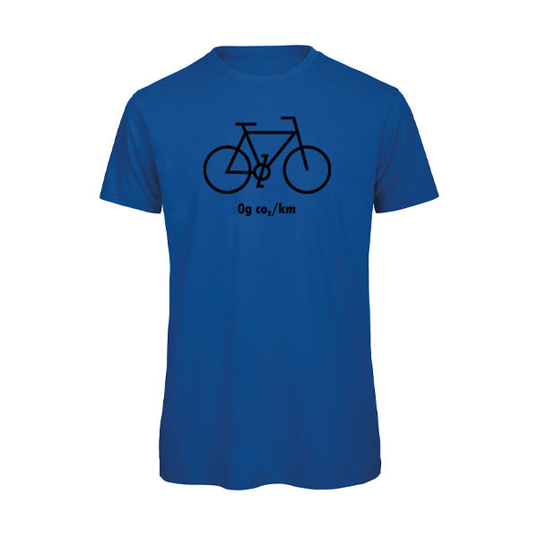 Humorvolles Fahrrad-T-Shirt „0 g CO₂/km“ – Öko und stylisch