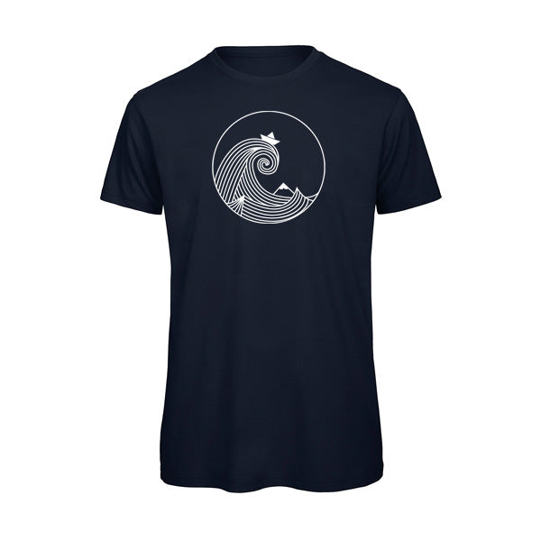 Original-T-Shirt – Origami an der Kanagawa