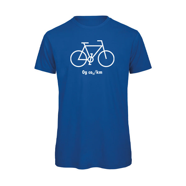 Humorvolles Fahrrad-T-Shirt „0 g CO₂/km“ – Öko und stylisch
