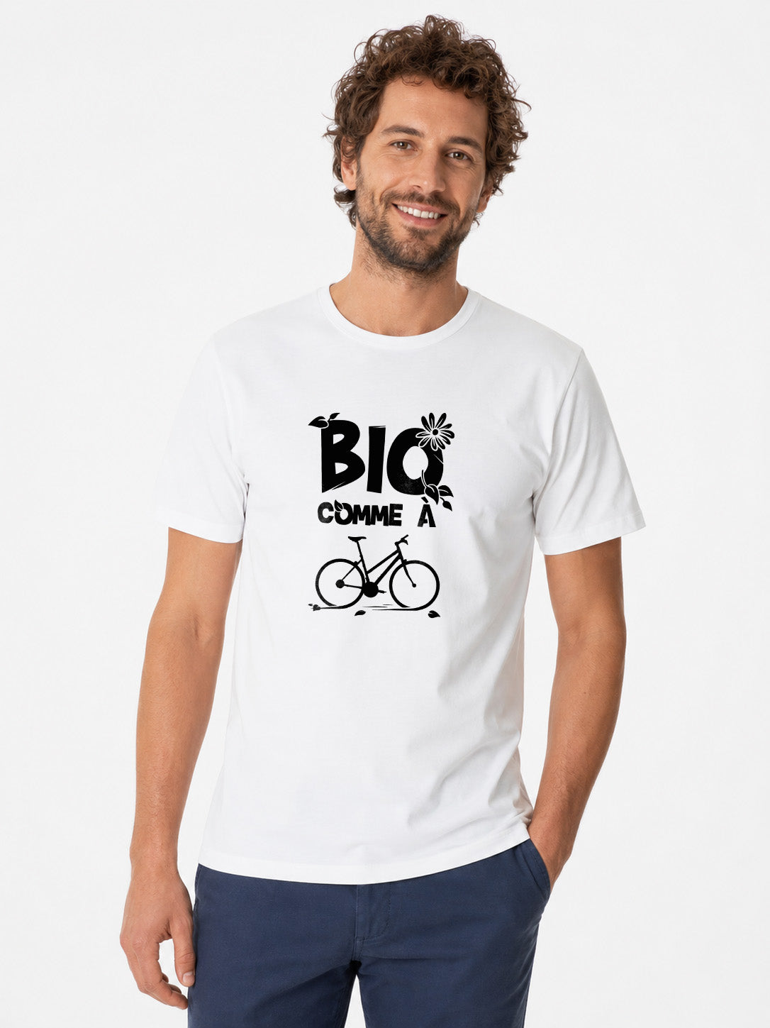 Original-T-Shirt für Herren – Bio-wie-ein-Fahrrad – Original