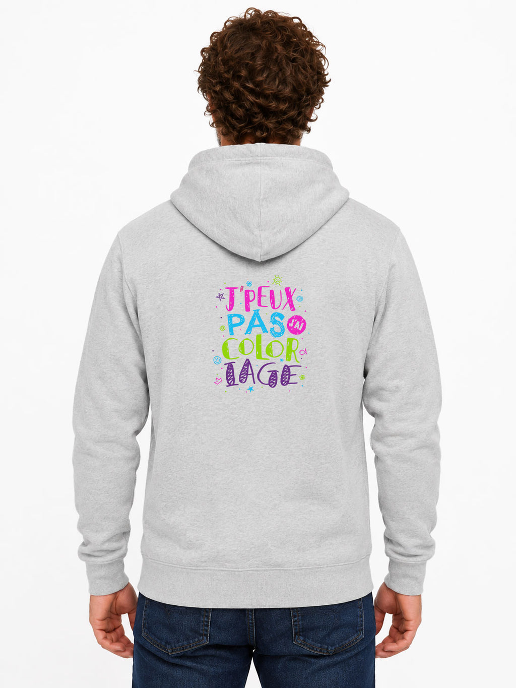 Original Herren-Kapuzenpullover „Ich kann nicht, ich muss ausmalen“