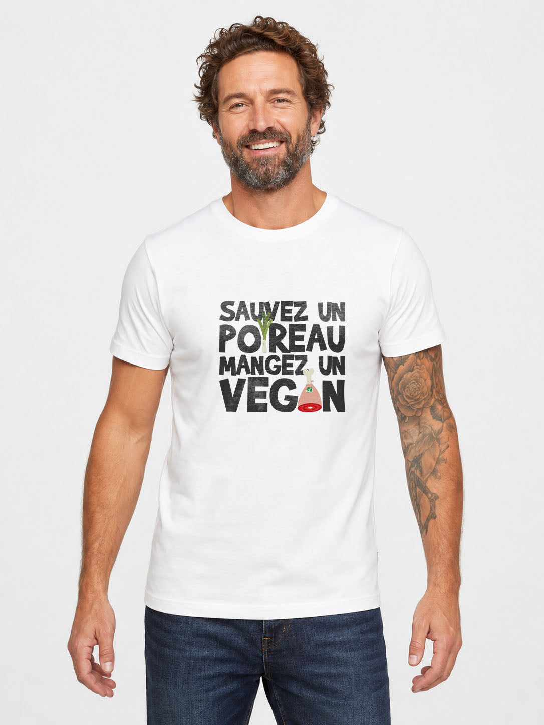 Original-T-Shirt für Herren – vegan/Lauch –