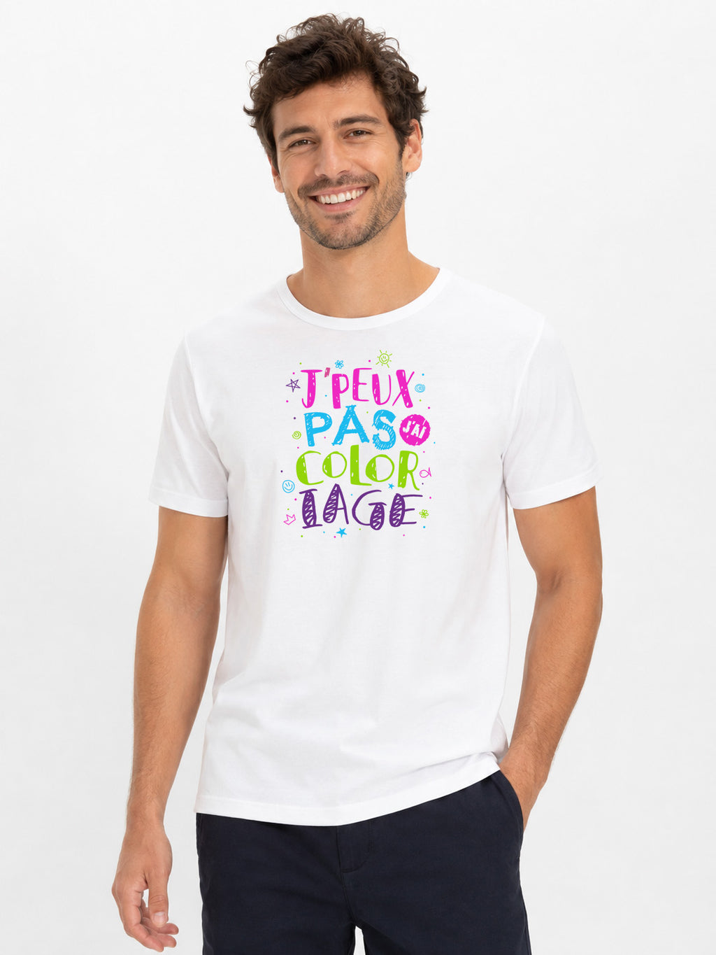 Originelles Herren-T-Shirt – Ich kann nicht, ich muss ausmalen – original