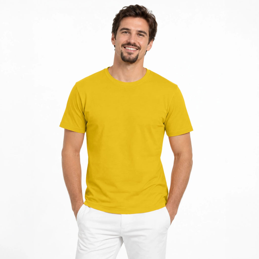 T-shirt homme col rond bio - Uni