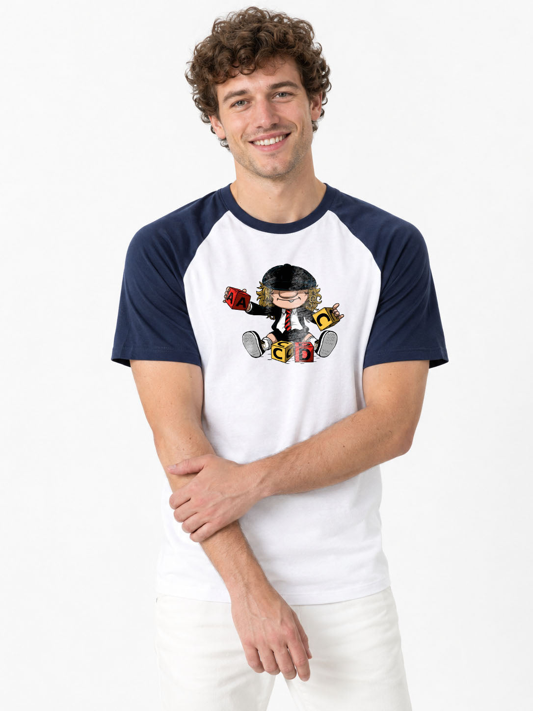 Baseball-T-Shirt Fruit of the Loom ACDC