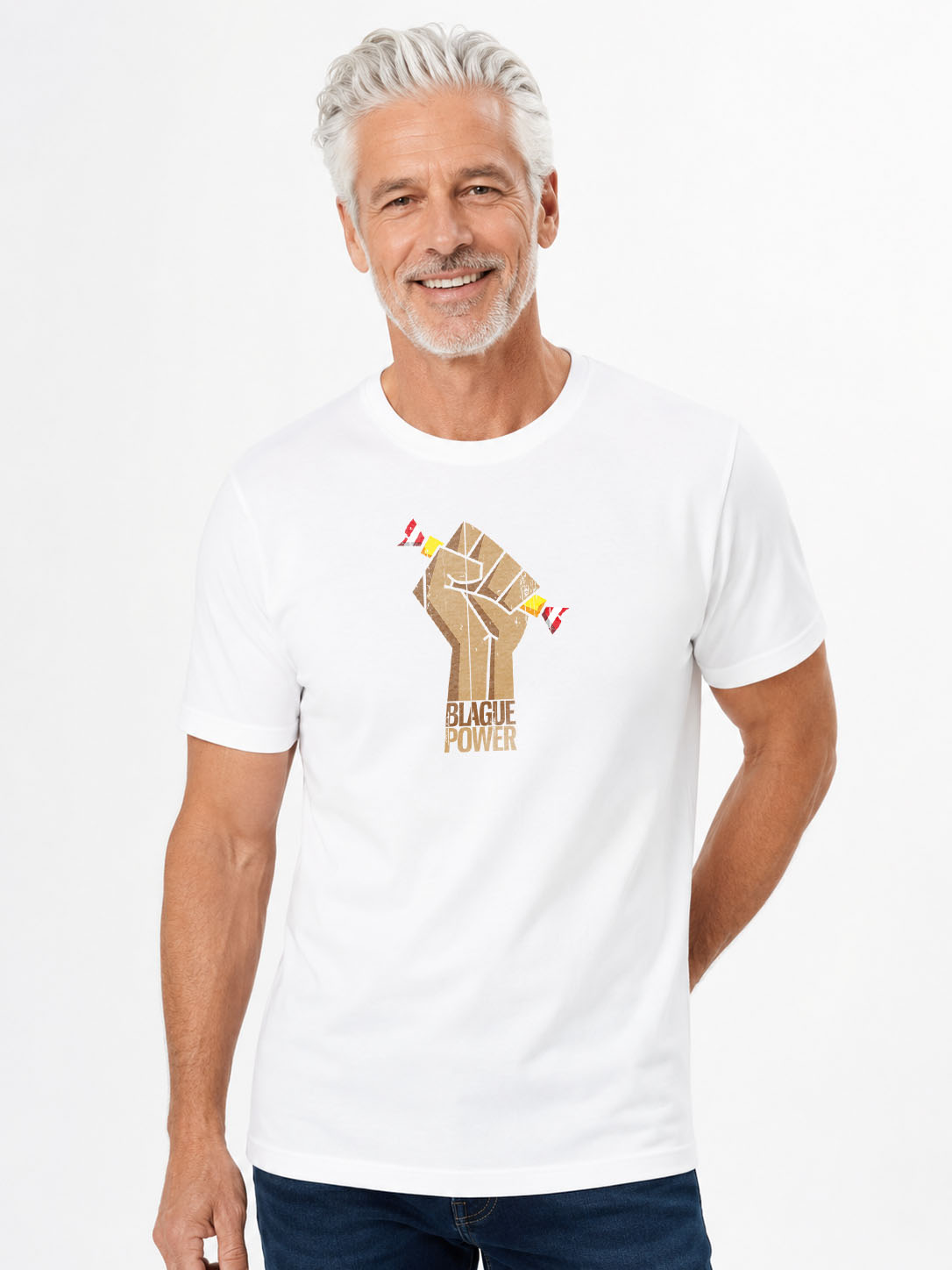 Originelles T-Shirt – Power-Witz