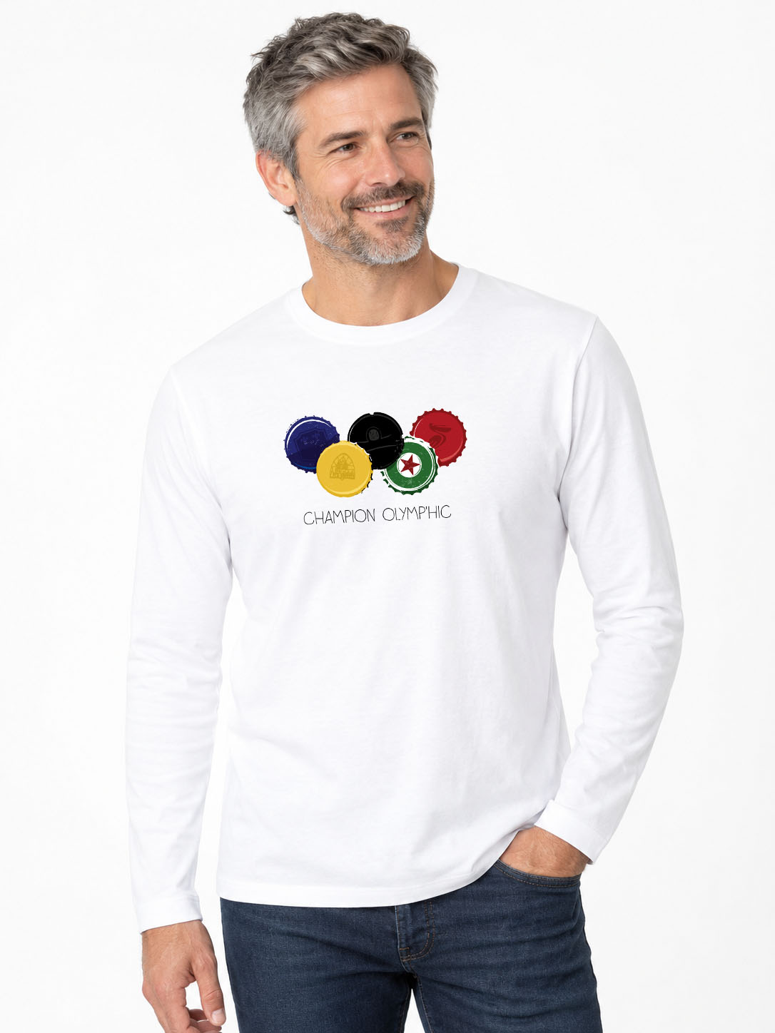 CHAMPION OLYMP'HIC - Langarm-T-Shirt 190g