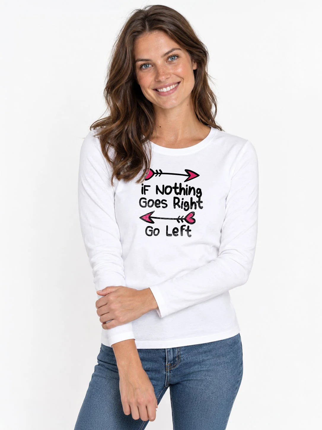 LSL Damen-T-Shirt Go right