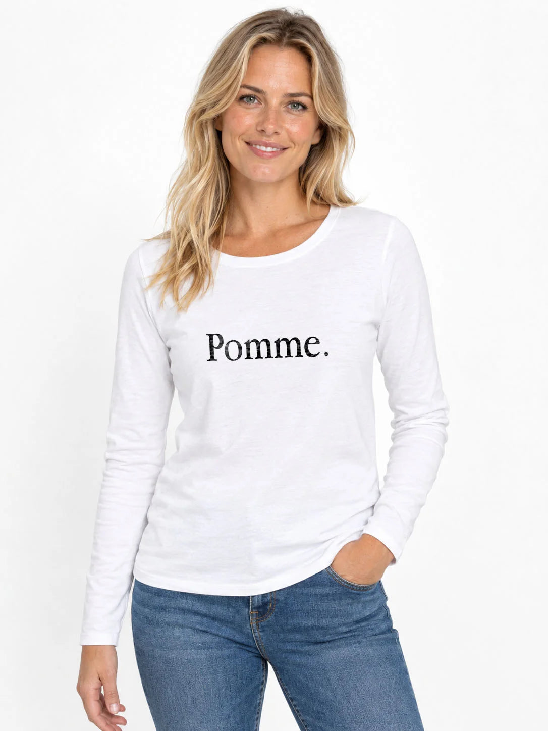 Damen-T-Shirt LSL Subliminale Werbung