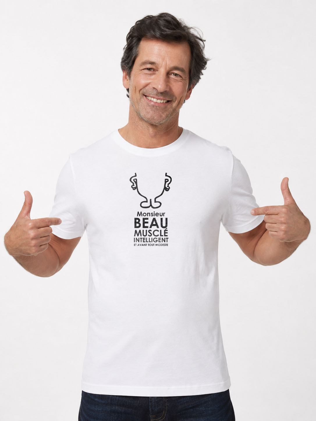 Humorvolles T-Shirt „Herr & Frau Ich“