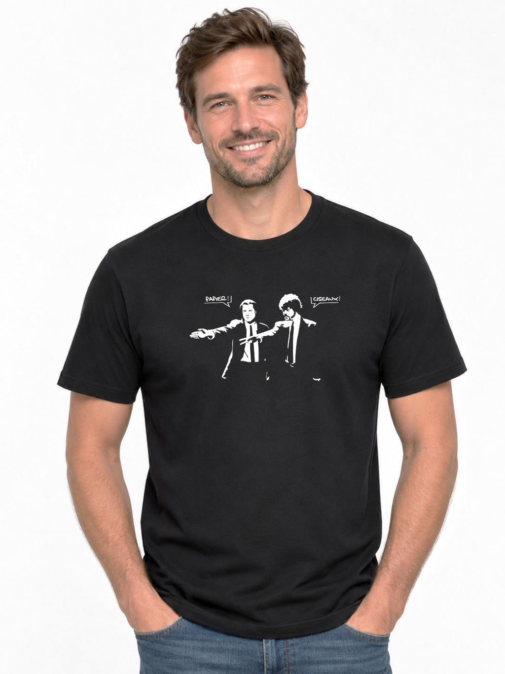 Original-T-Shirt – Papier Schere
