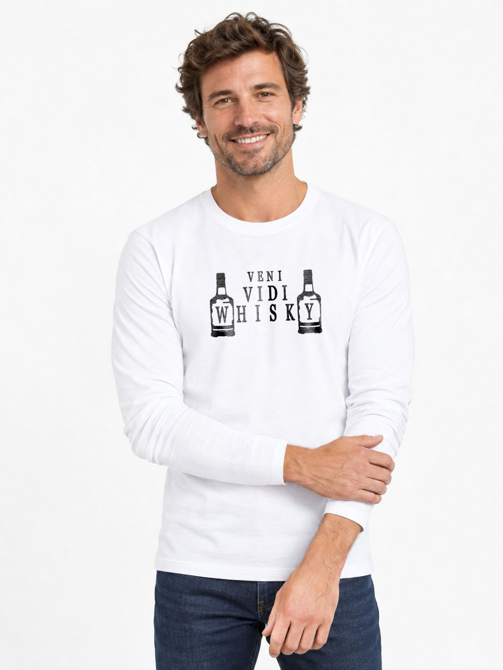 VENI VIDI WHISKY Original Langarmshirt 190G