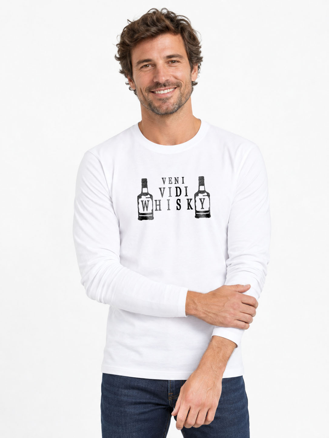 VENI VIDI WHISKY Original Langarmshirt 190G
