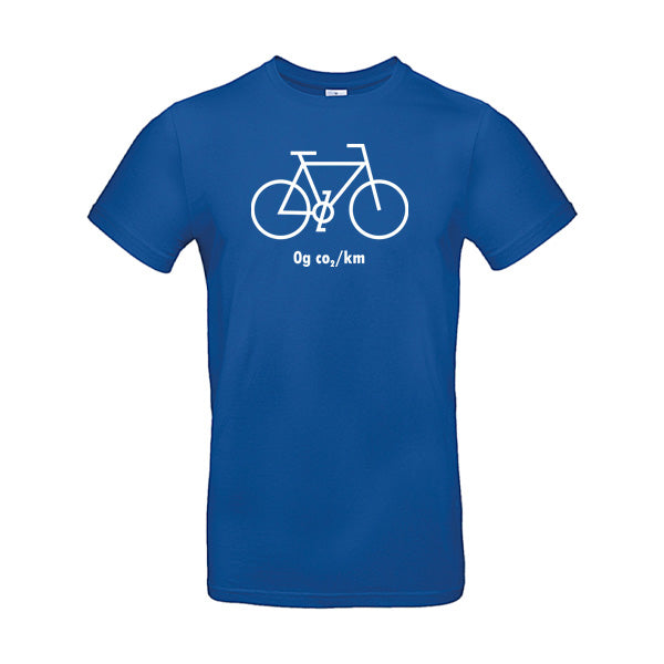 Humorvolles Fahrrad-T-Shirt „0 g CO₂/km“ – Öko und stylisch