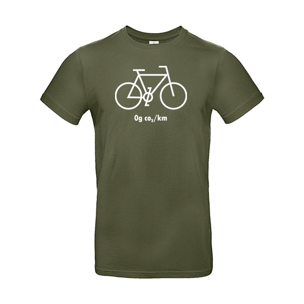 Humorvolles Fahrrad-T-Shirt „0 g CO₂/km“ – Öko und stylisch