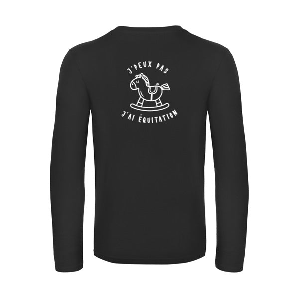Original Langarm-T-Shirt für Herren – Ich kann nicht, ich muss reiten