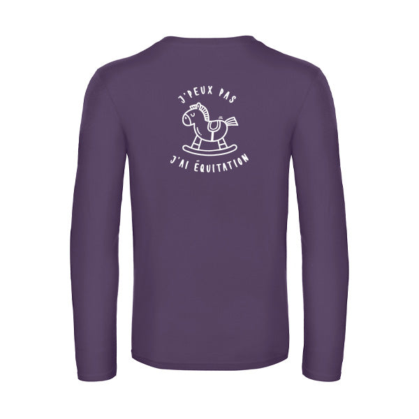 Original Langarm-T-Shirt für Herren – Ich kann nicht, ich muss reiten