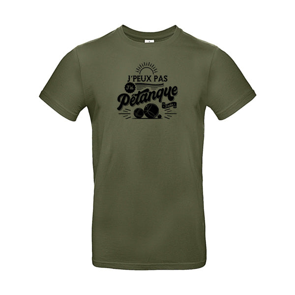 Originelles Herren-T-Shirt – Ich kann nicht, ich muss Pétanque spielen