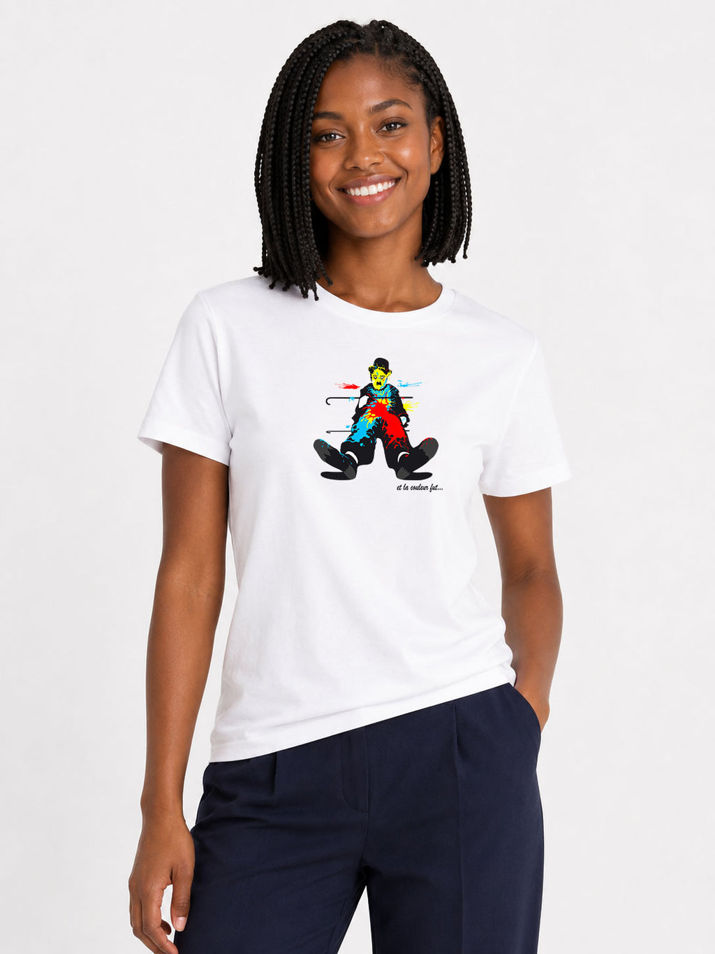 Original-T-Shirt für Damen – und die Farbe war
