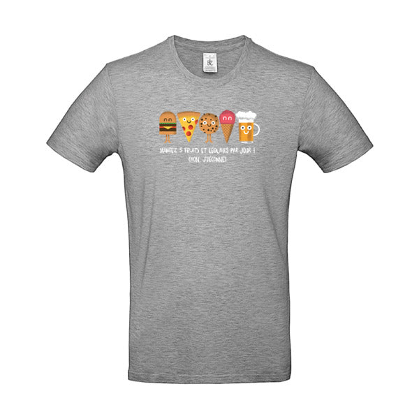 Original T-Shirt Herren - 5 Obst und Gemüse -