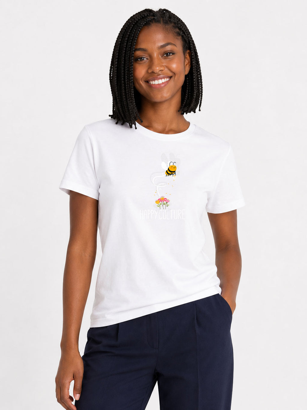 T-shirt original femme -happy