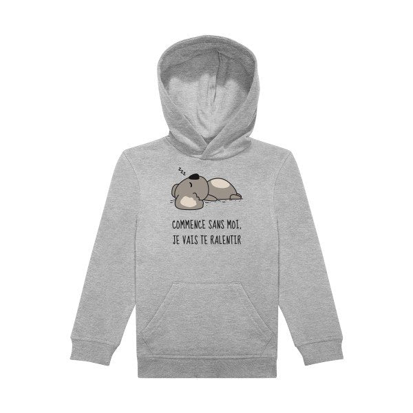 sweat capuche enfant Sports Grey Dormir