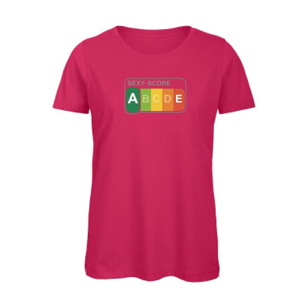SEXY-SCORE- - t-shirt original femme Fuchsia