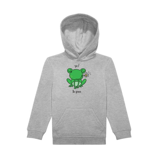 sweat capuche enfant Sports Grey Be-Green-
