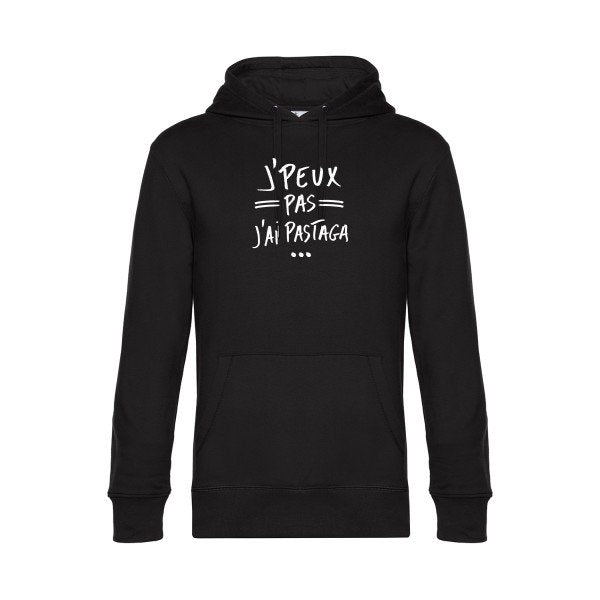 J-peux-pas-j-ai-pastaga sweat shirt original Black flex Blanc impression Face