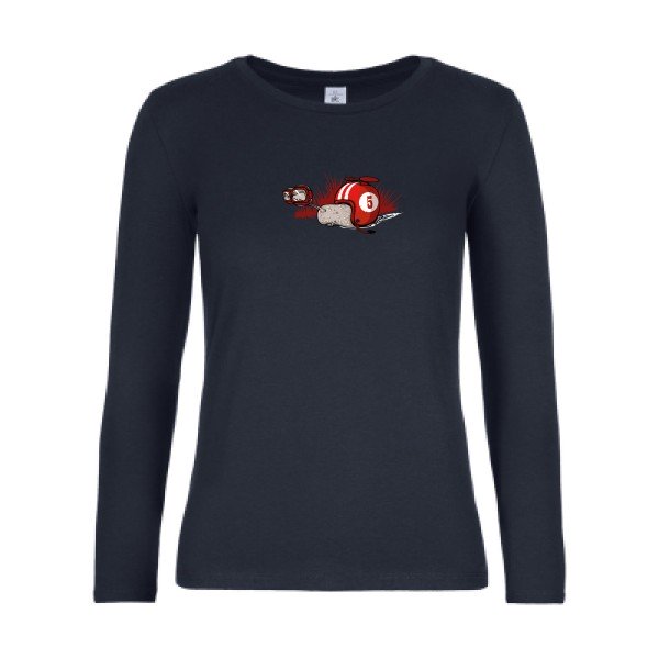 t-shirt lsl femme F0-  Navy flex 