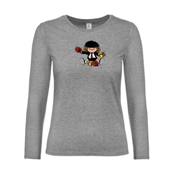 t-shirt lsl femme ACDC-  Sport Grey flex 