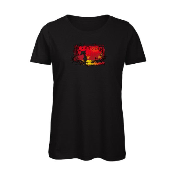 contemplation- - t-shirt original femme Black