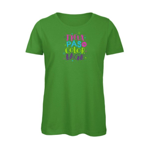 J-peux-pas-j-ai-coloriage- - t-shirt original femme Real Green