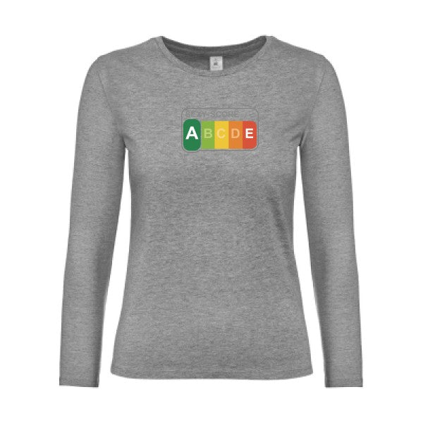 t-shirt lsl femme SEXY-SCORE-B&C-E190-LSL-women--T-shirt-femme-manches-longues Sport Grey flex 
