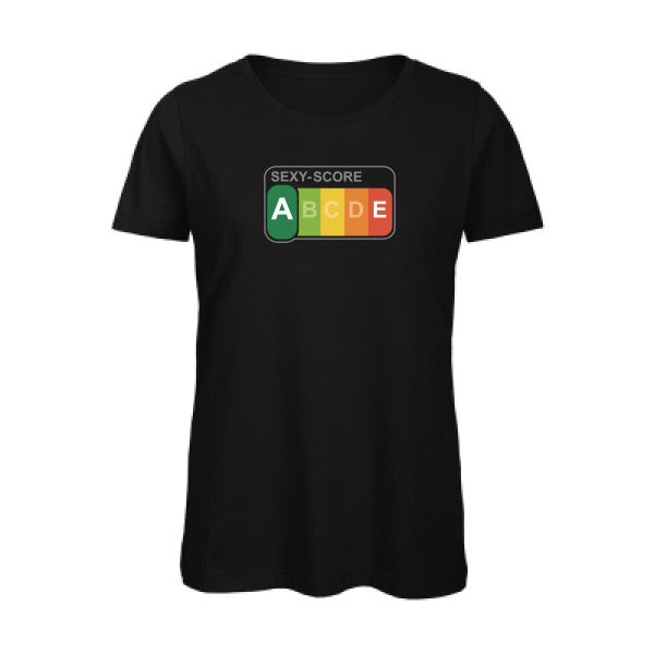 SEXY-SCORE- - t-shirt original femme Black