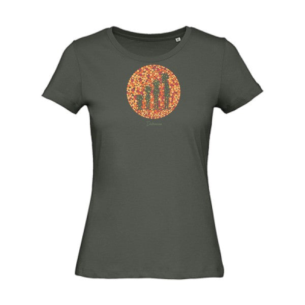 Daltonisme- - t-shirt original femme Millennial Khaki