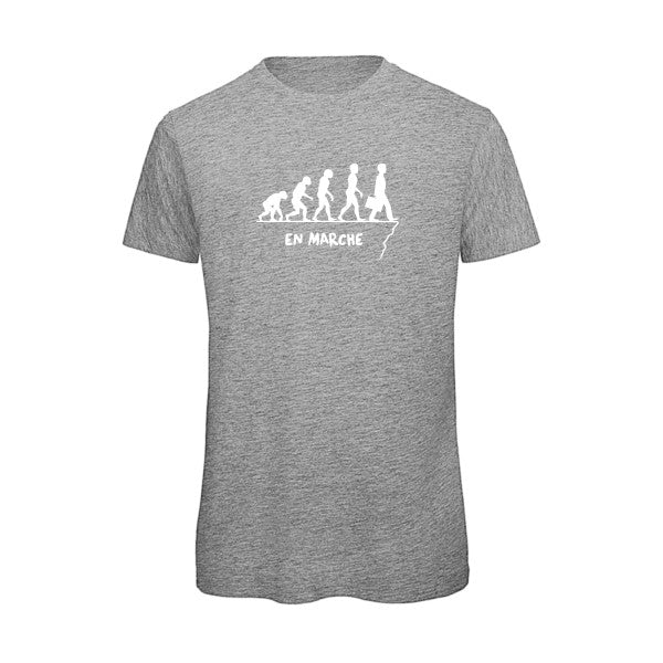 T-shirt humour original en marche T Shirt couleur Sport Grey