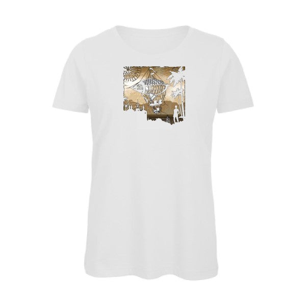 Carnet-de-voyage- - t-shirt original femme White