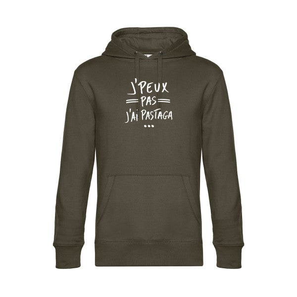 J-peux-pas-j-ai-pastaga sweat shirt original Khaki flex Blanc impression Face