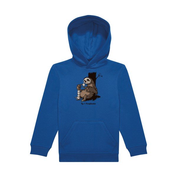 sweat capuche enfant Bleu Royal Procafeination