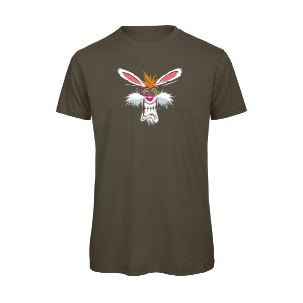 T-shirt humour original Rabbit T Shirt couleur Khaki Green