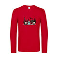 north-park-t-shirt-manches-longues-original-humour -Red