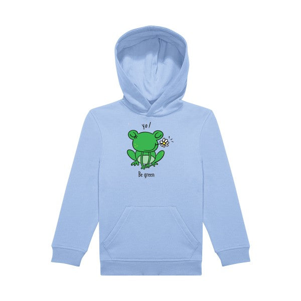 sweat capuche enfant Bleu Ciel Be-Green-