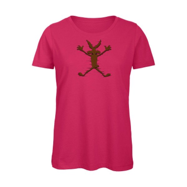 Nouvel-echec- - t-shirt original femme Fuchsia