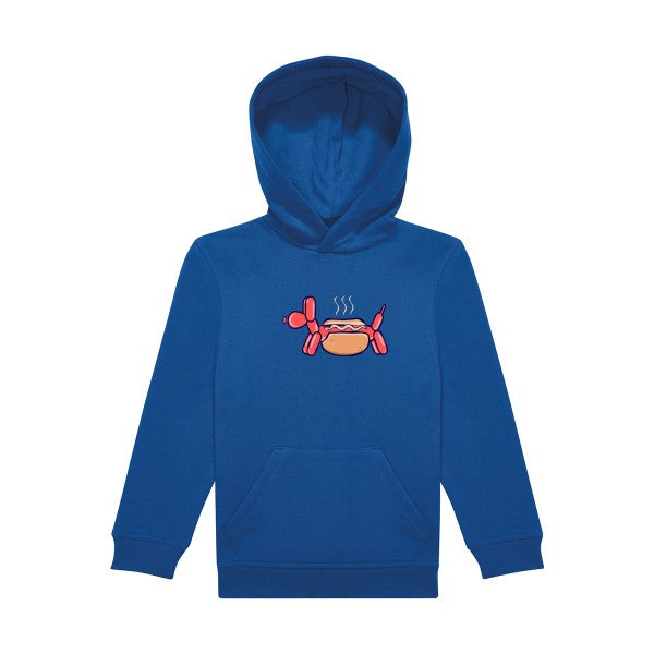 sweat capuche enfant Bleu Royal HotDog