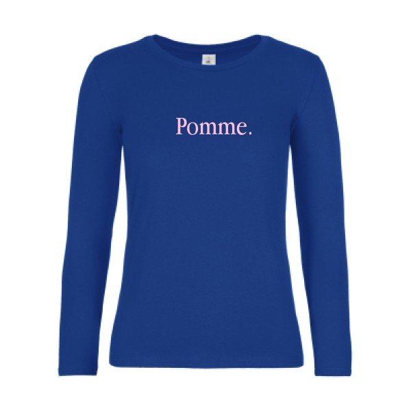 t-shirt lsl femme Pub-Subliminale Royal Blue flex Rose