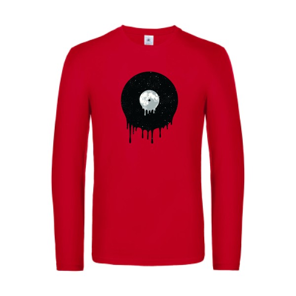 in-the-sky-t-shirt-manches-longues-original-humour -Red